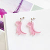 Pink Dino Earrings