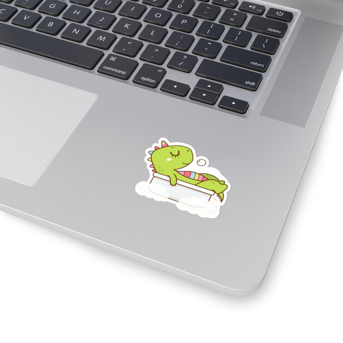 Space Dinosaur Holo Laptop Sticker - Compoco