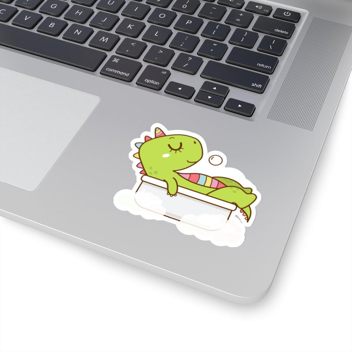 Bubble-free Red the Dino Stickers