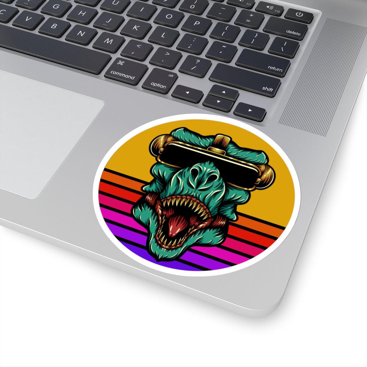 80&#39;s Vinyl Dinosaur sticker