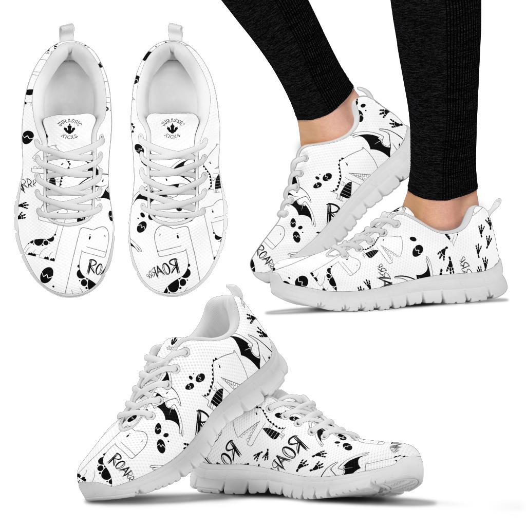 Dinosaur Shoes - Jurassic Stencil - Jurassic Apparel Women's - US8 (EU39)