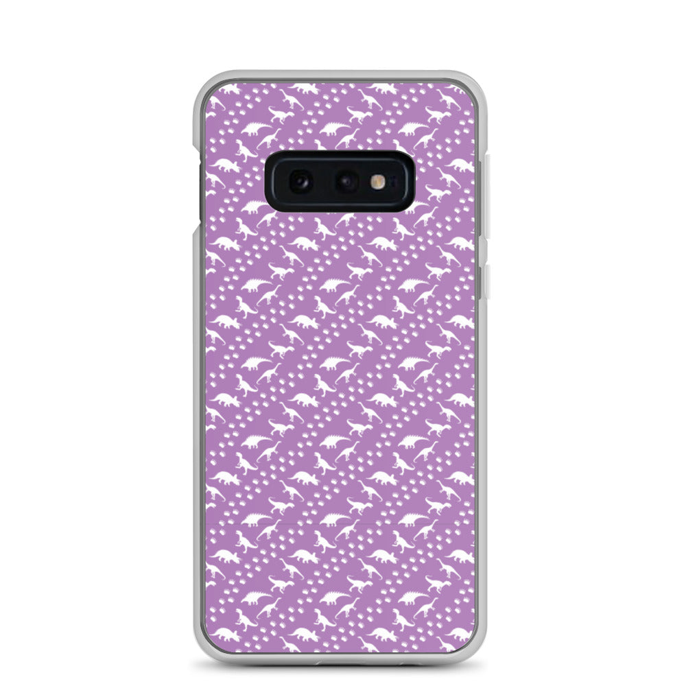 Purple Dino Stomp - Dinosaur Samsung Case