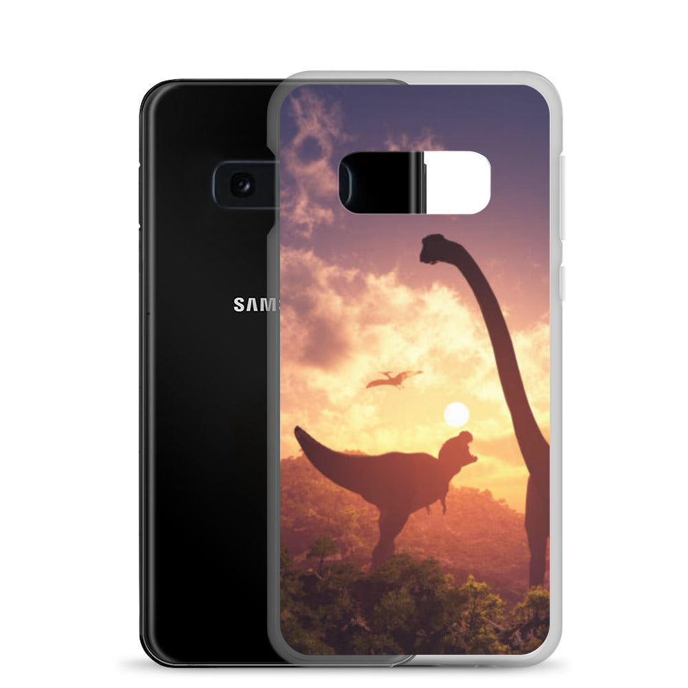 Jurassic Sunset - Dinosaur Samsung Case