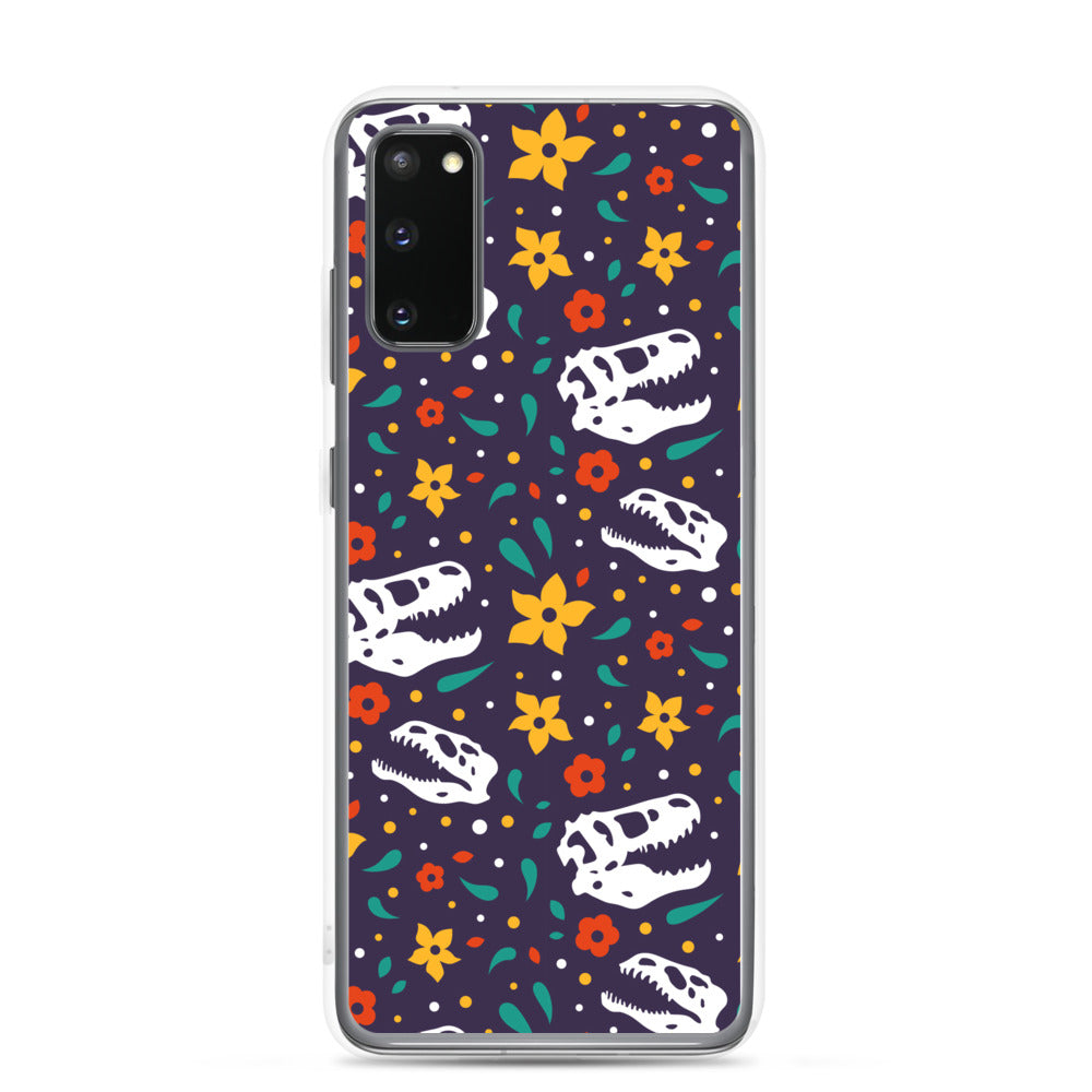 Flower Dinosaurs - Dinosaur Samsung Case