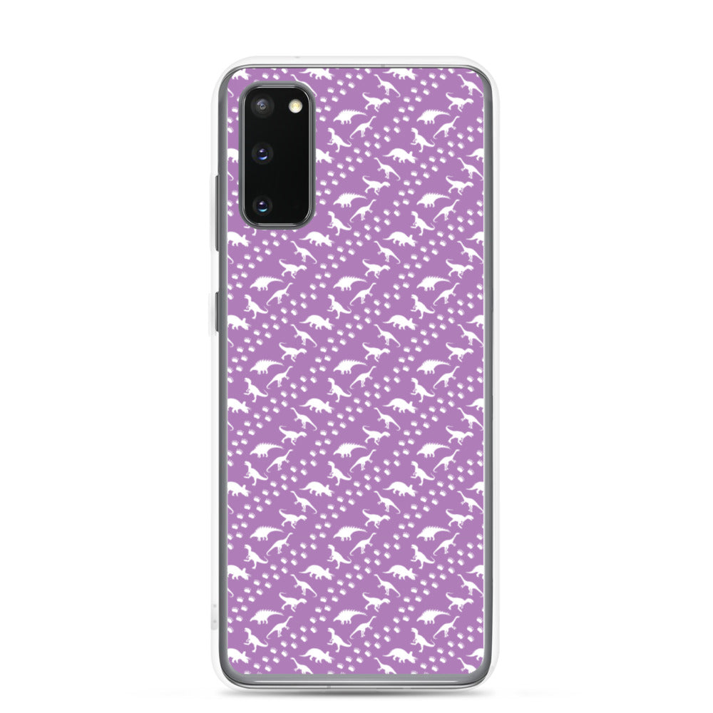 Purple Dino Stomp - Dinosaur Samsung Case