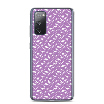 Purple Dino Stomp - Dinosaur Samsung Case