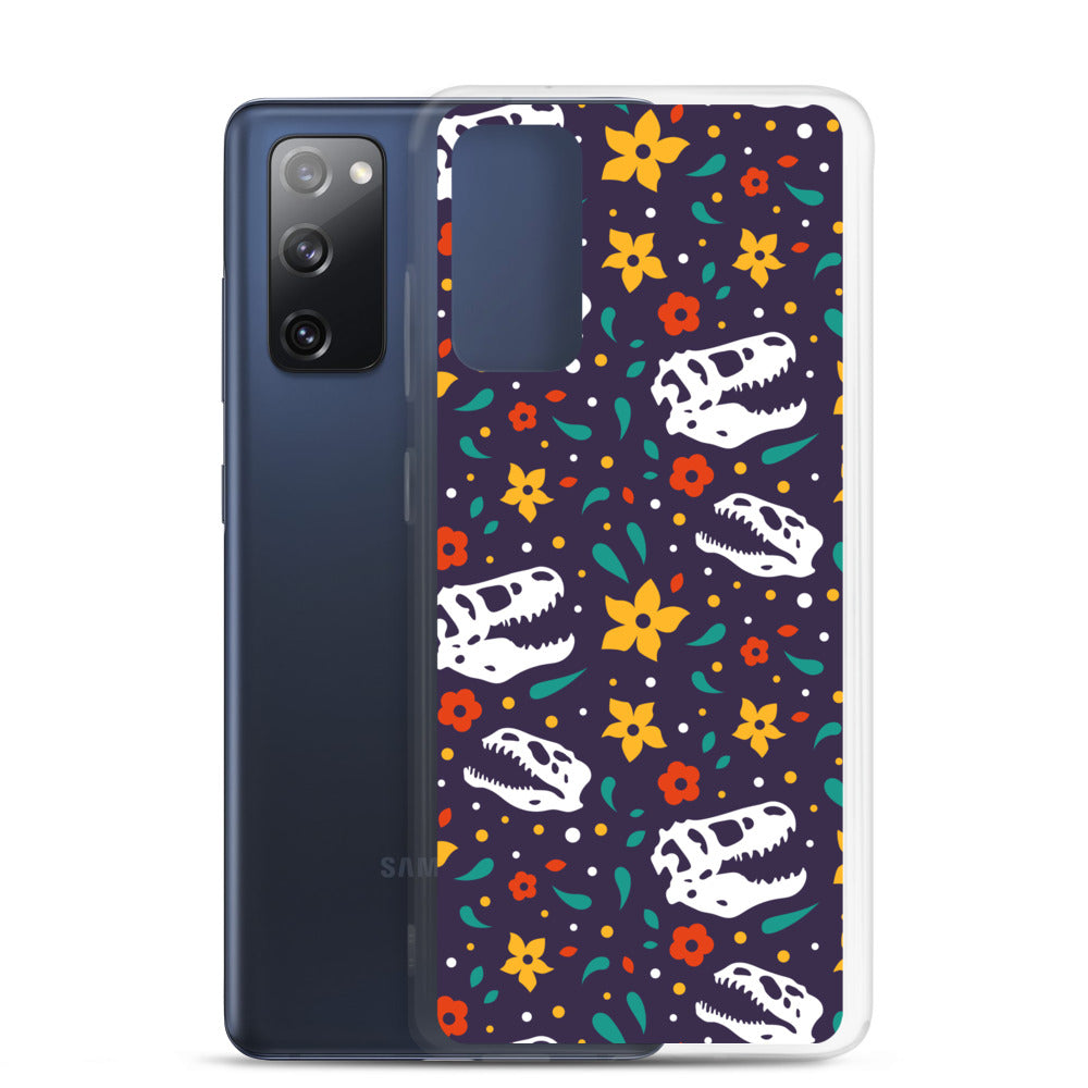 Flower Dinosaurs - Dinosaur Samsung Case