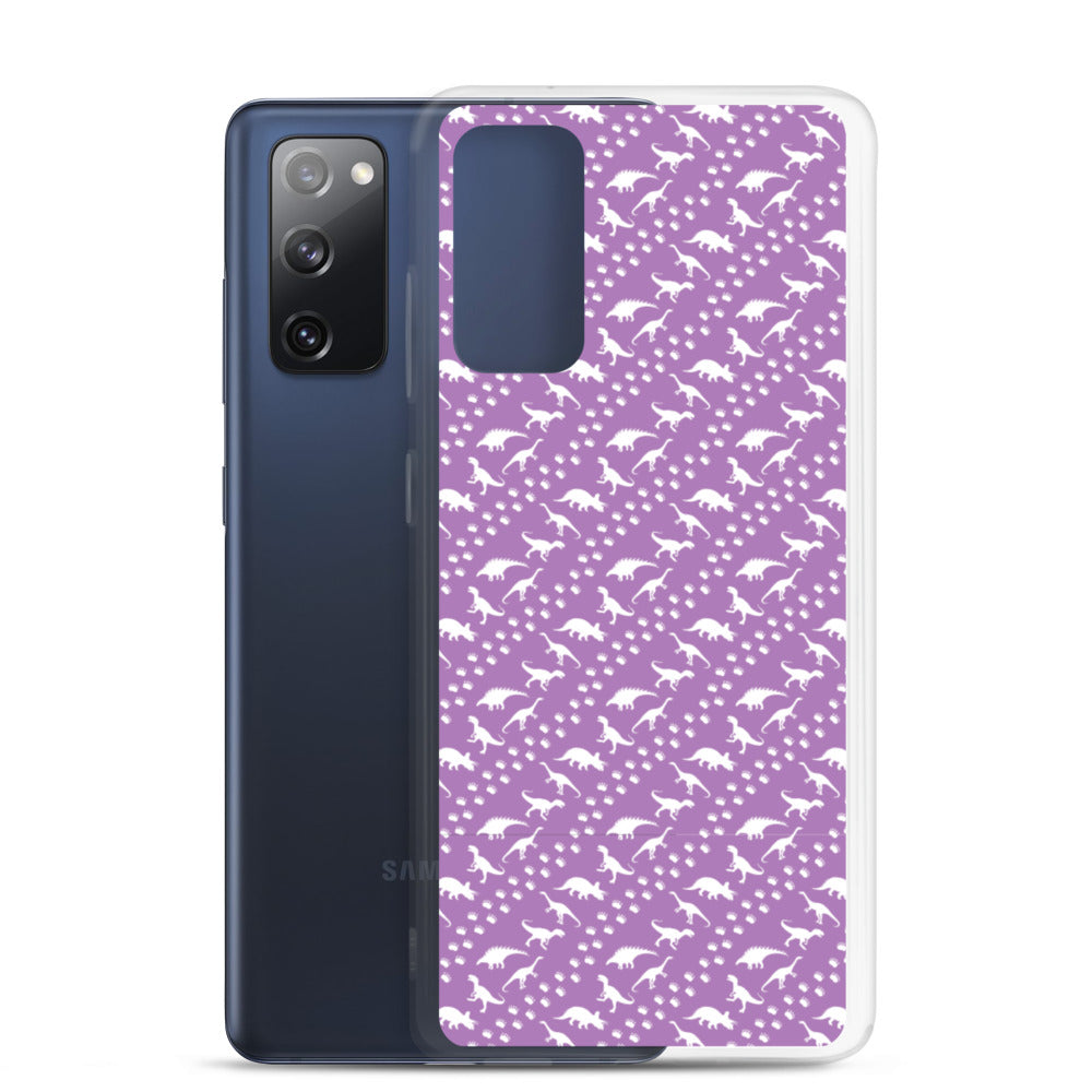 Purple Dino Stomp - Dinosaur Samsung Case