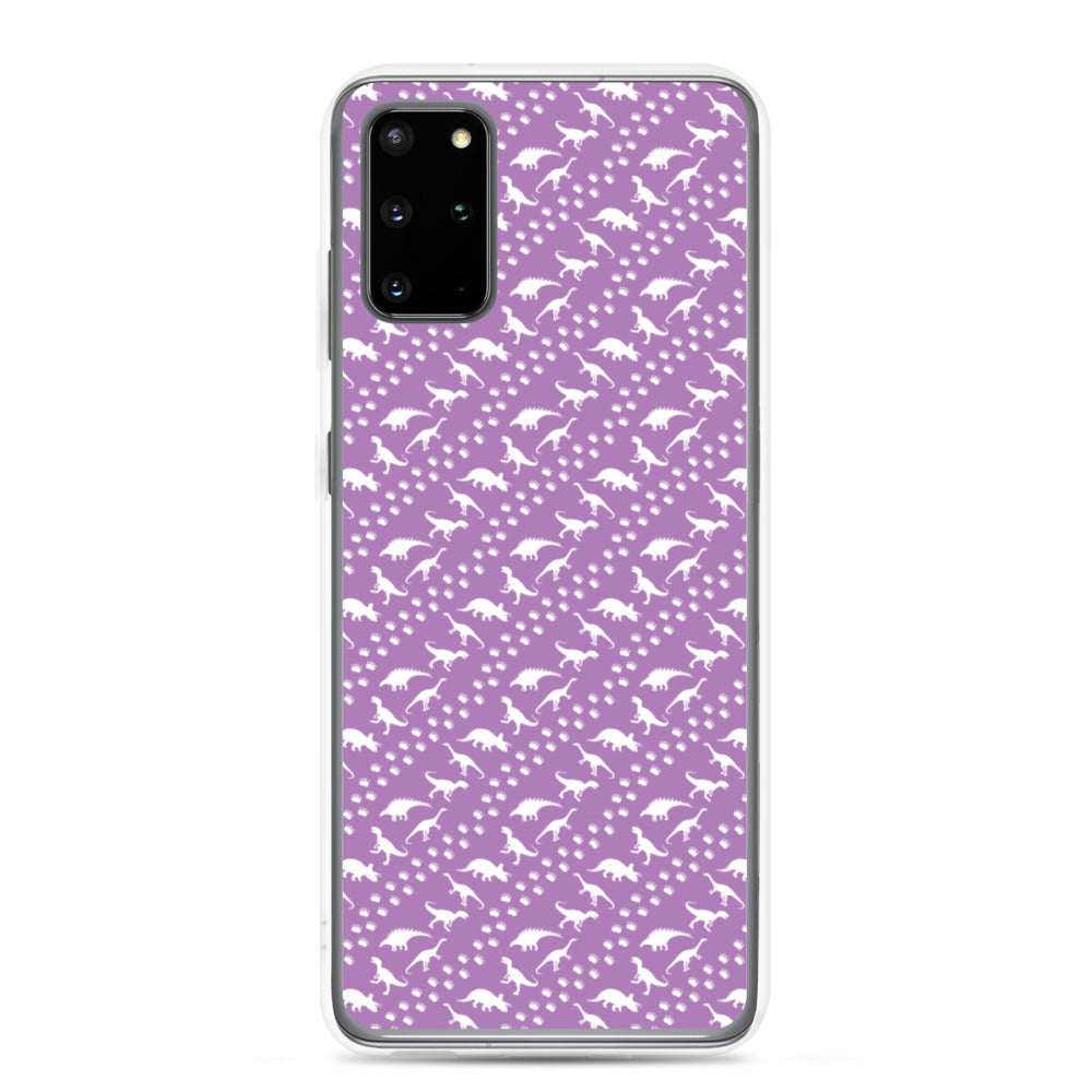 Purple Dino Stomp - Dinosaur Samsung Case