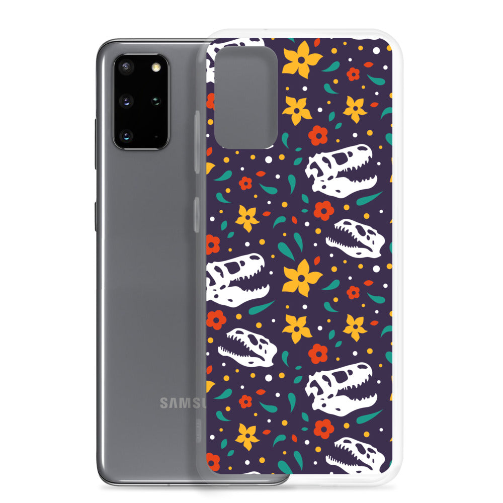 Flower Dinosaurs - Dinosaur Samsung Case