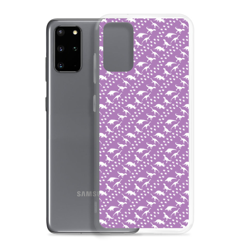 Purple Dino Stomp - Dinosaur Samsung Case