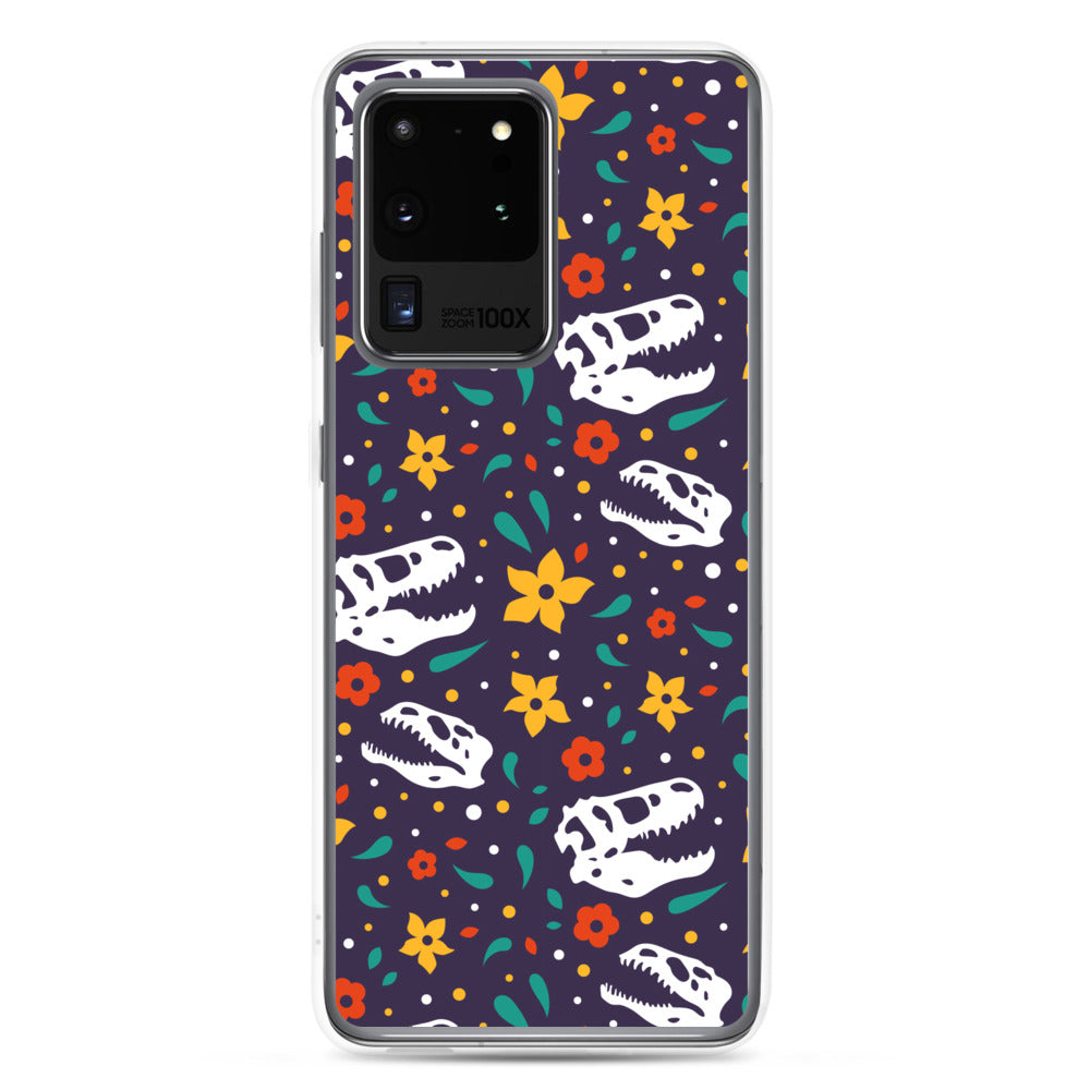 Flower Dinosaurs - Dinosaur Samsung Case