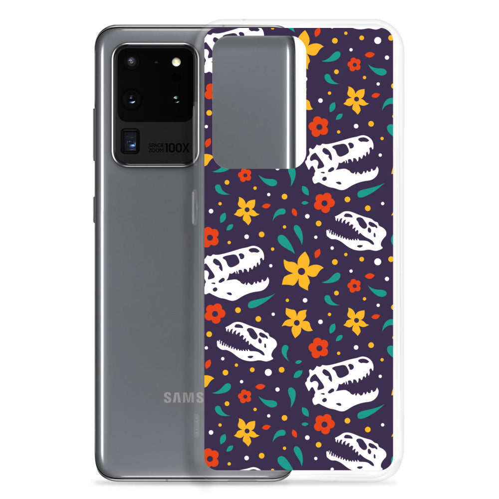 Flower Dinosaurs - Dinosaur Samsung Case