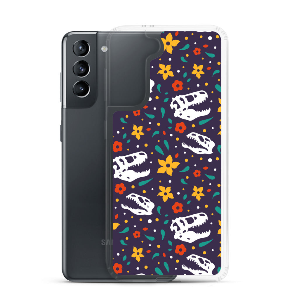 Flower Dinosaurs - Dinosaur Samsung Case