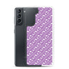 Purple Dino Stomp - Dinosaur Samsung Case