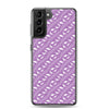 Purple Dino Stomp - Dinosaur Samsung Case