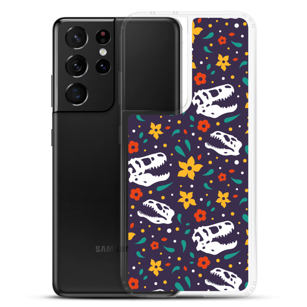 Flower Dinosaurs - Dinosaur Samsung Case