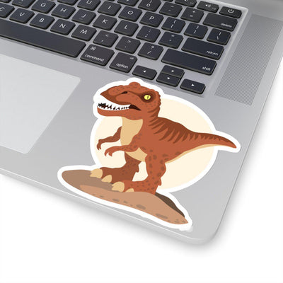White Vinyl Dinosaur Sticker
