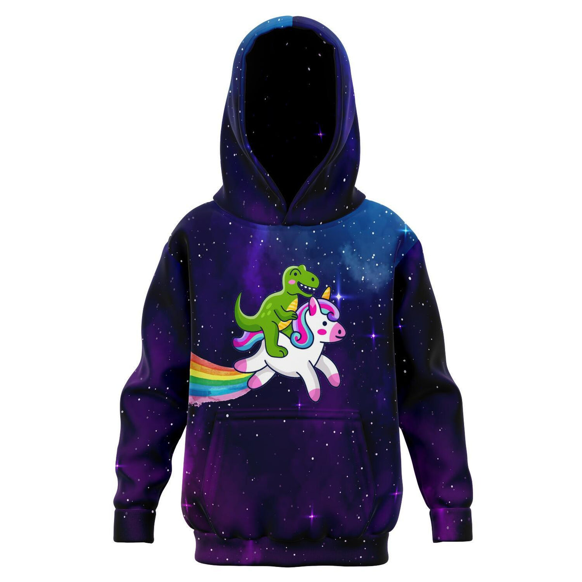 Unicorn T-Rex - Kids Dinosaur Hoodie