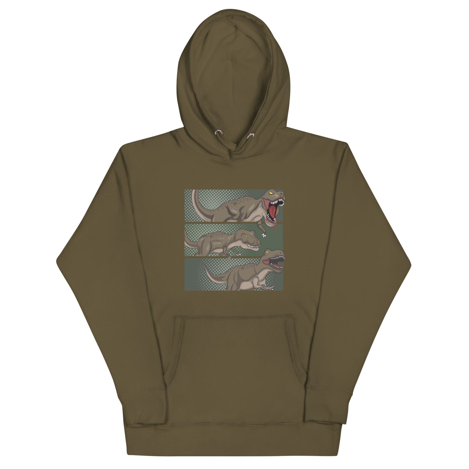 T-Rex Comic Strip - Adult Dinosaur Hoodie