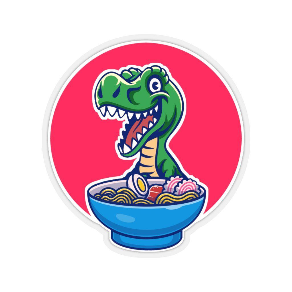 Ramen Dinosaur Sticker