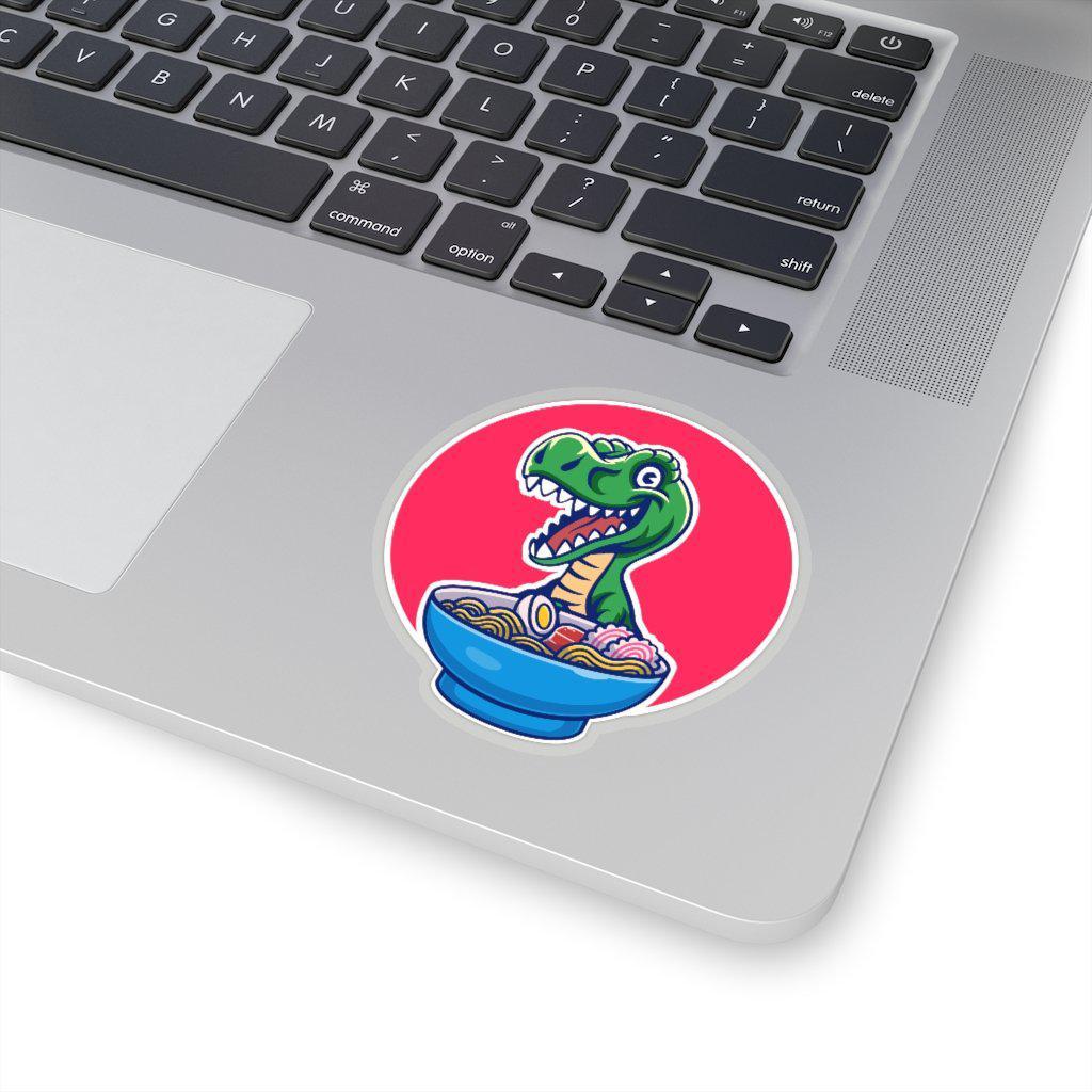 Vinyl Dinosaur Sticker - Ramen T-Rex