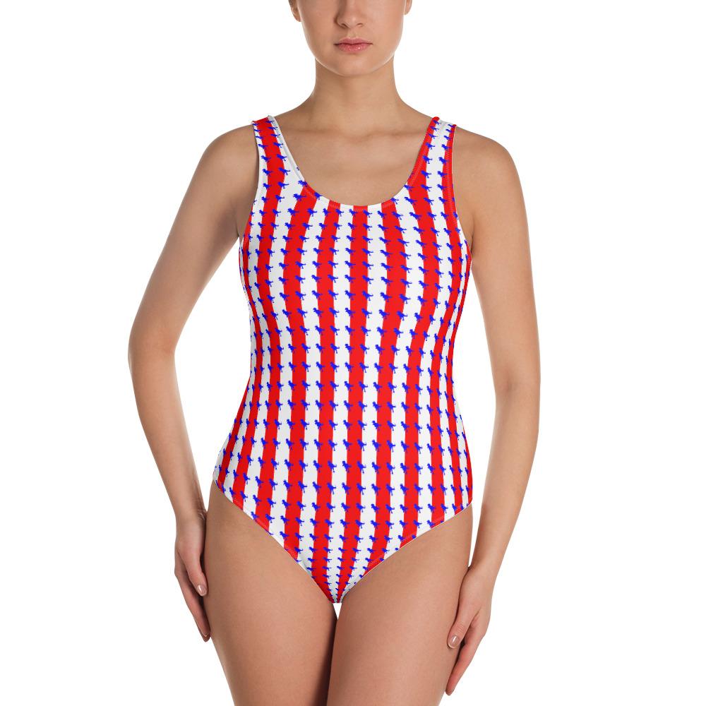 Womens Dinosaur Swimsuit - American T-Rex