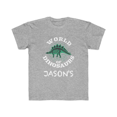 World Of Dinosaurs T-Shirt - White - Personalized