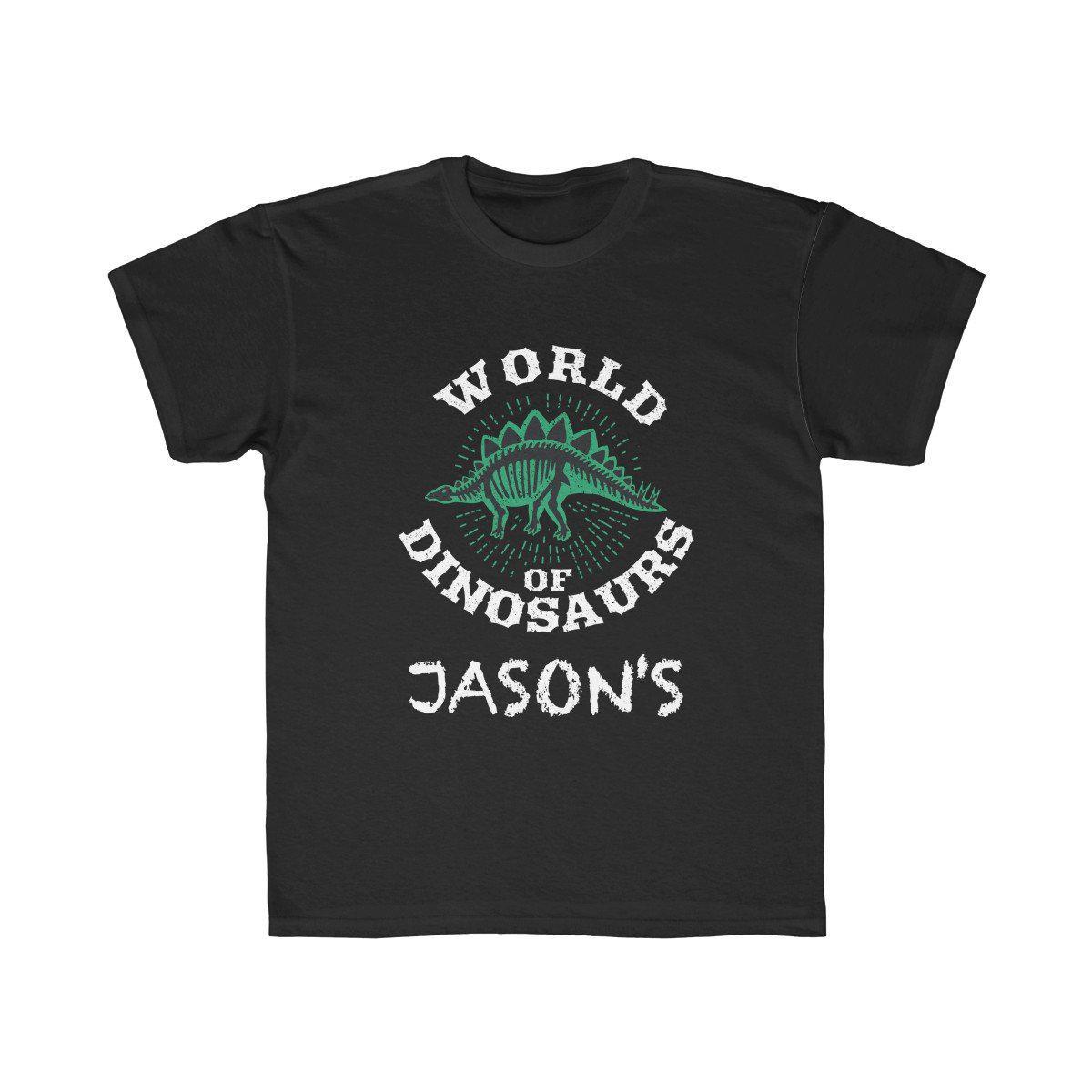 World Of Dinosaurs T-Shirt - White - Personalized