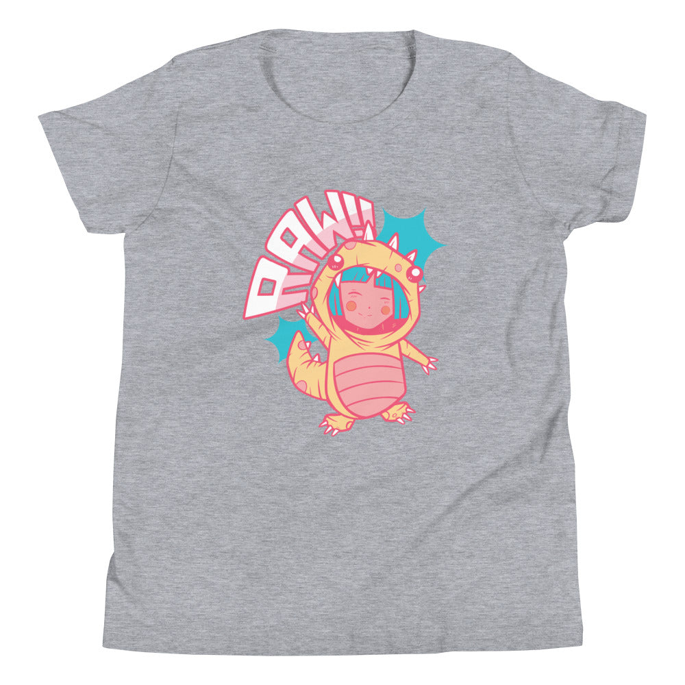 RAW!! - Girls Dinosaur Shirt