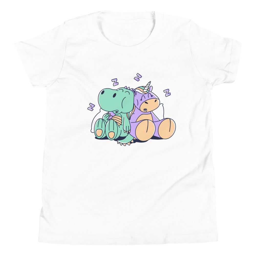 Sleeping Stuffed Dinos - Girls Dinosaur Shirt